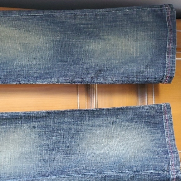 Antik Denim Boot Cut Jeans - Dark Gray with Pink Accents - Picture 4 of 10